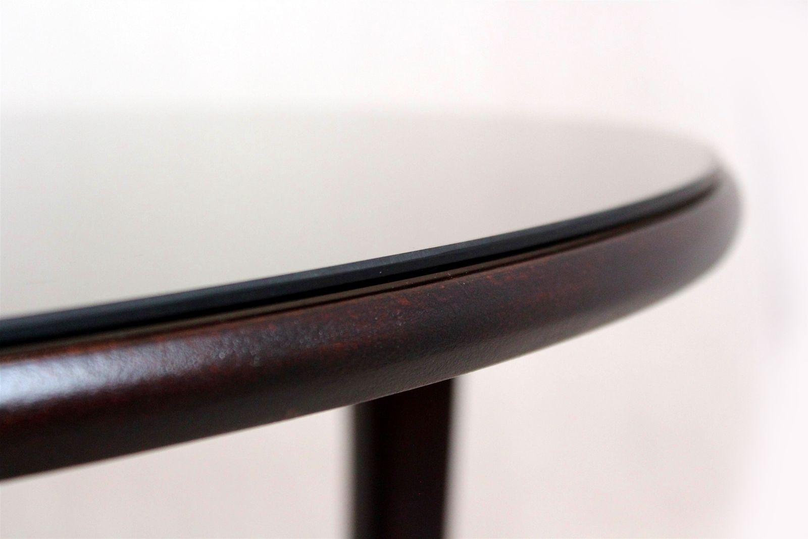 Restored Wooden Round Coffee Table, Czechoslovakia, 1970s photo buy