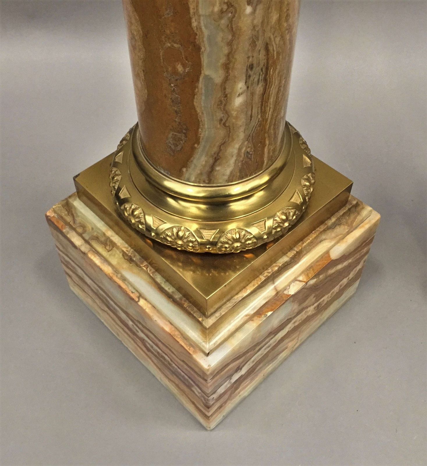 A Splendid C19th Pair Of Marble And Ormolu Pedestal Columns photo buy