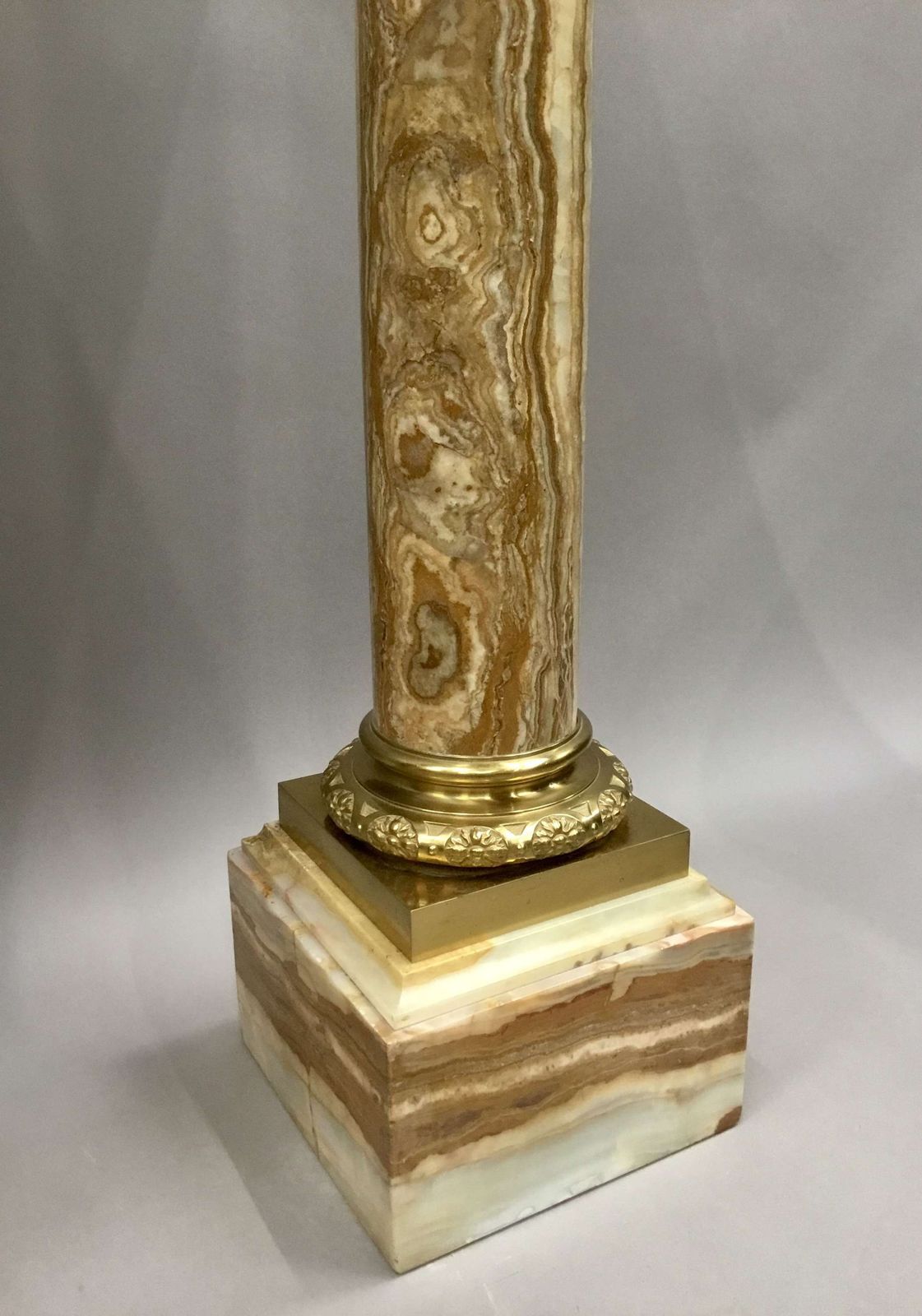A Splendid C19th Pair Of Marble And Ormolu Pedestal Columns photo vintage