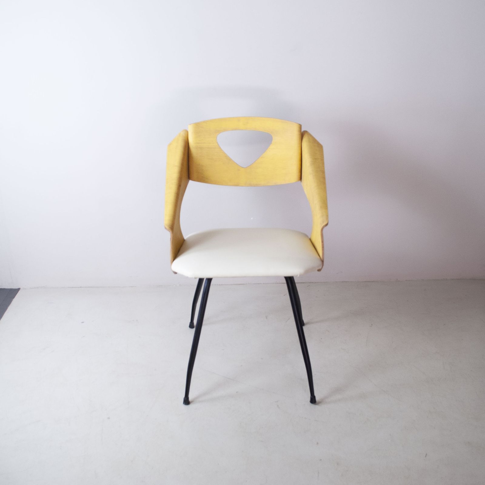 photo for sale Carlo Ratti Italian Midcentury Chair In Curved Wood