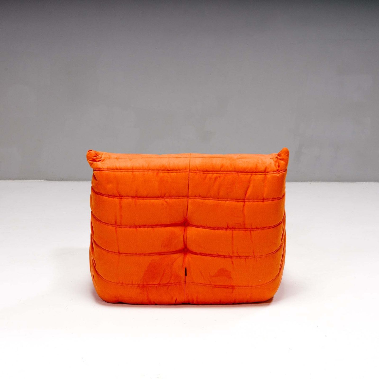 Ligne Roset By Michel Ducaroy Togo Tangerine Armchair And Footstool, Set Of 2 photo buy