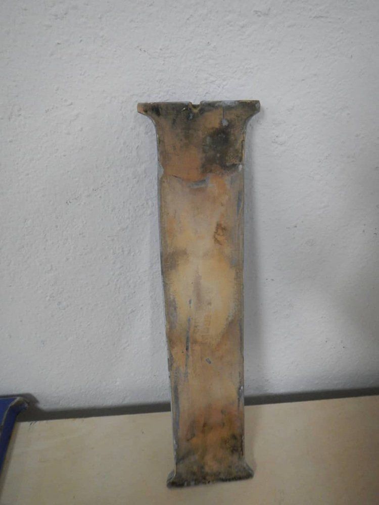 Letter I In Terracotta, 1940, 1940s photo vinterior