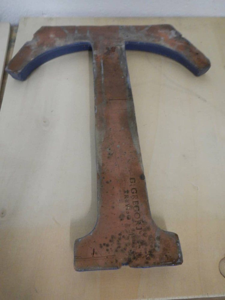 Letter T In Terracotta, 1940, 1940s photo furniture
