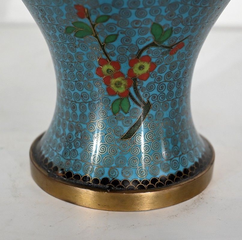 Potiche In Cloisonné Enamels And Bronze, Japan   Late 19th Century photo buy