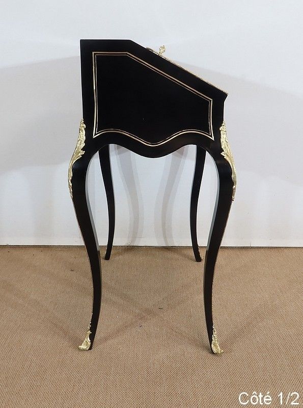Furniture Small Lady's Desk, Louis XV Style, Napoleon III Period, Mid 19th Century photo