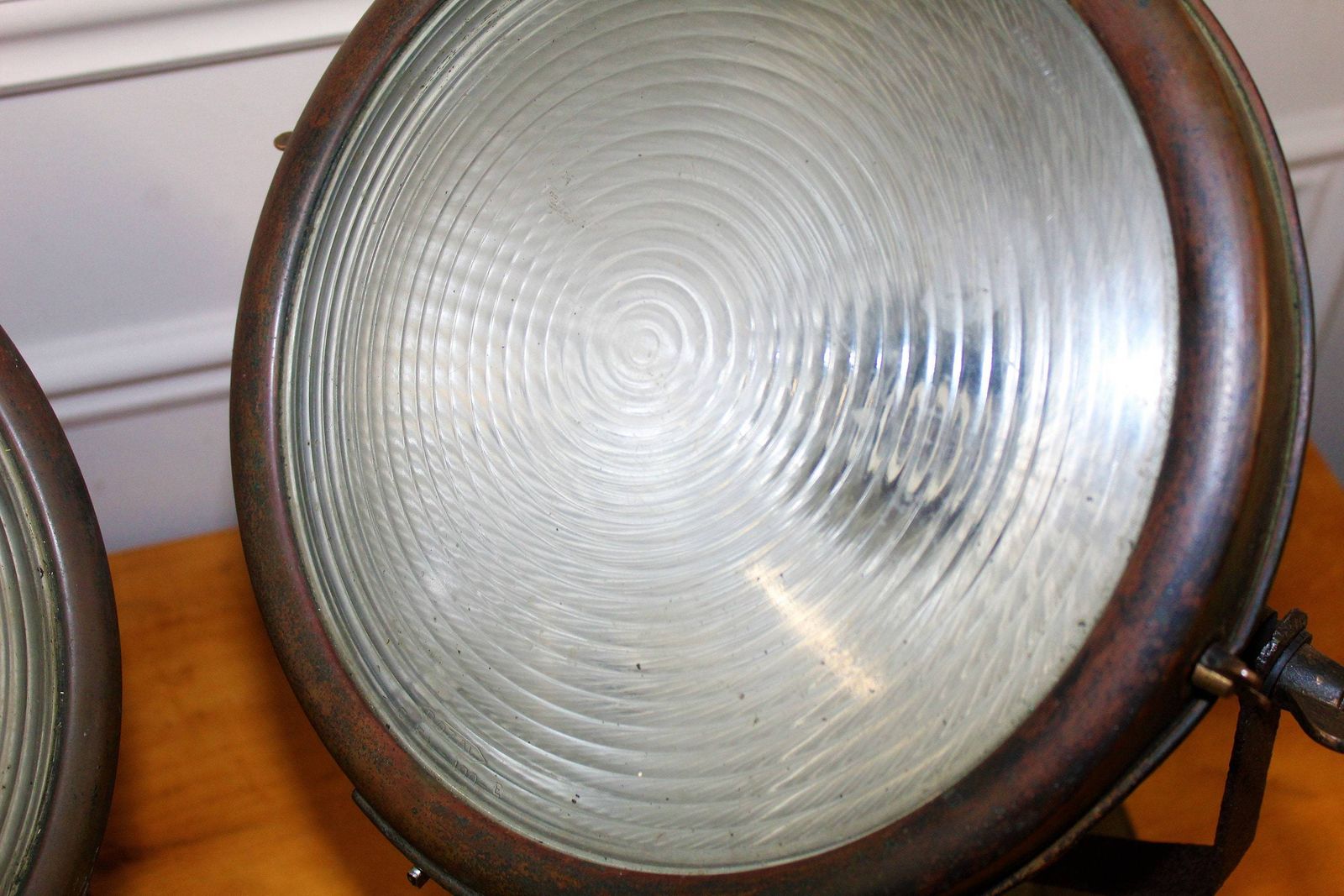 Antique Bozal Cooper Floodlight Industrial Light Retro Antique Lamp Lighting Mancave Spotlight Metal Desk Office Vintage photo Lighting