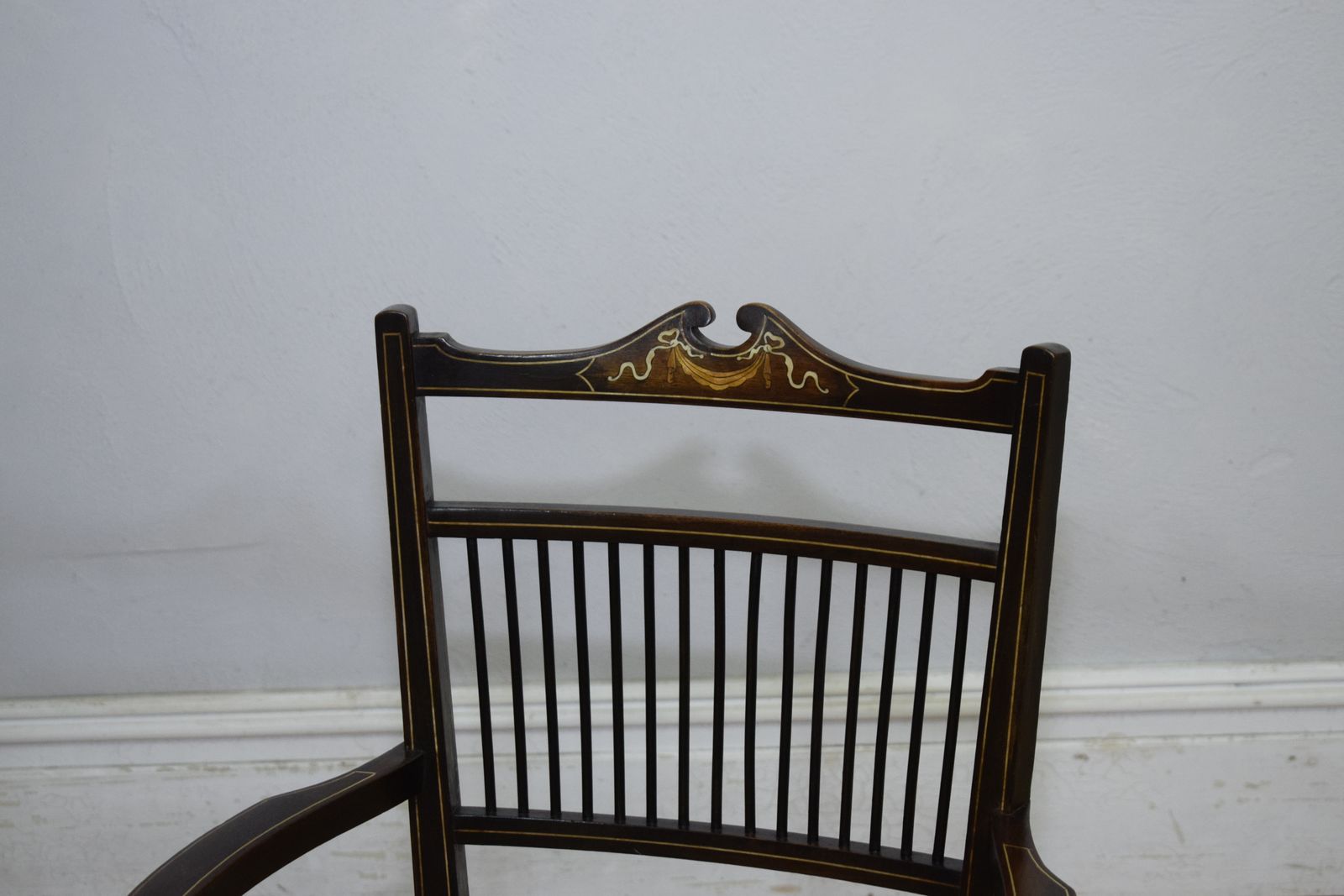 Edwardian Inlaid Armchair, 1900s photo vinterior