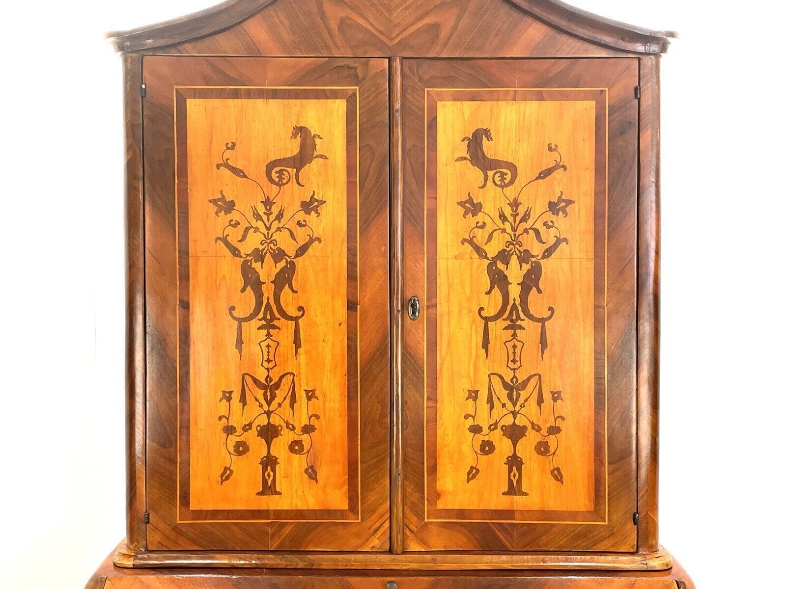 18th Century, Dutch Inlaid / Marquetry, Walnut Bookcase Bureau photo Furniture