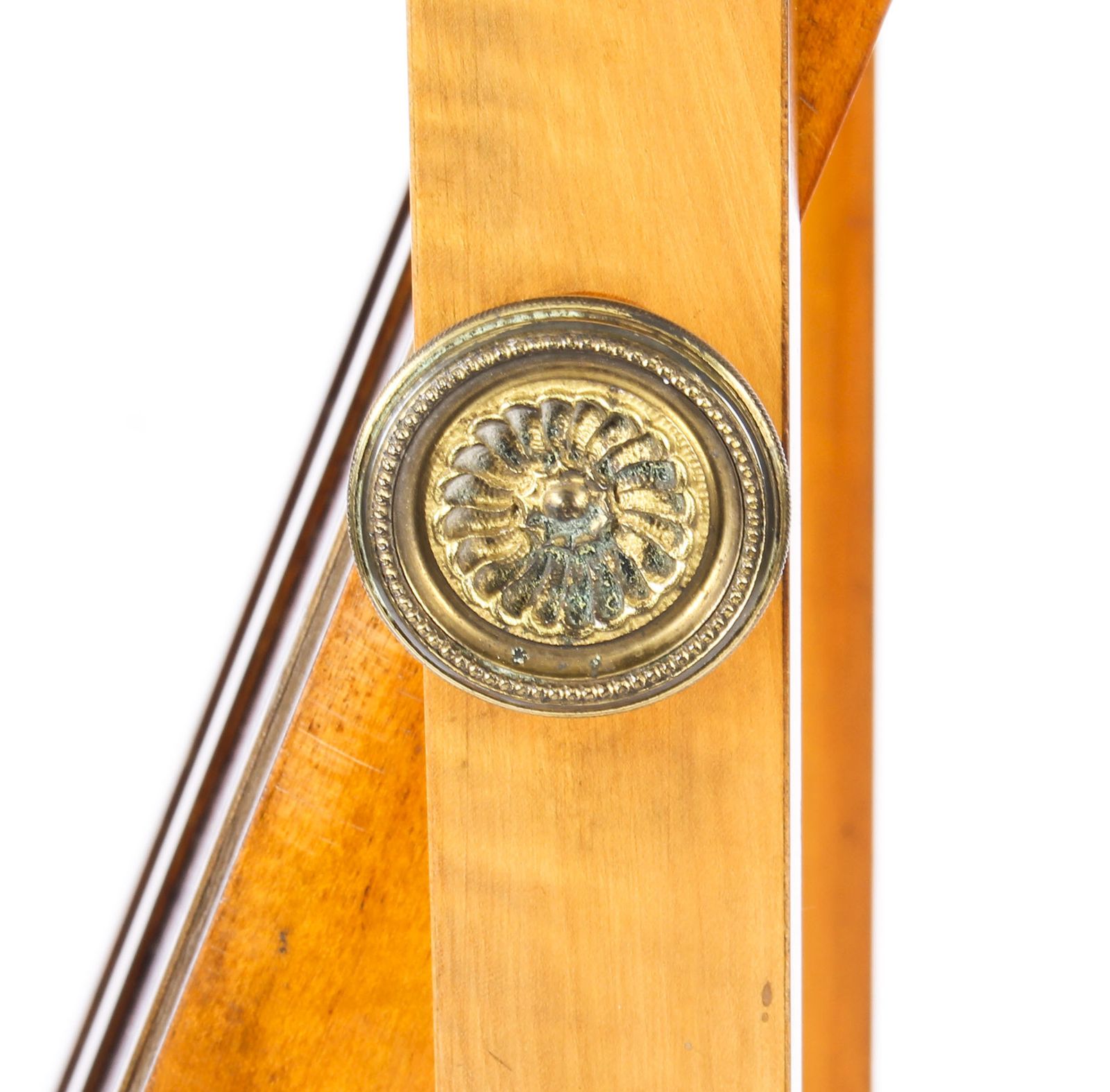 Edwardian Satinwood Marquetry Inlaid Cheval Mirror C.1900 photo buy