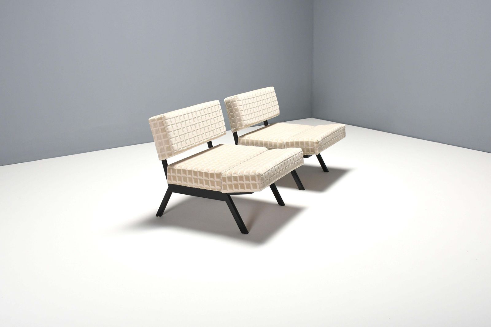 Set Italian Of ‘Panchetto’ Reclining Chairs By Rito Valla For Ipe, Italy 1960s photo for sale