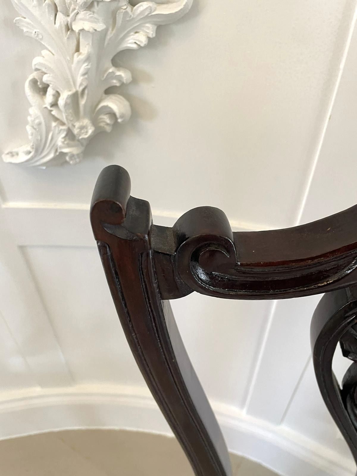 Antique Pair Of Quality Ebonised Side Chairs photo vintage