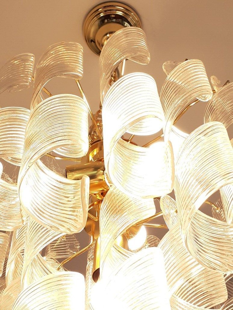 Impressive Murano Glass Sputnik Chandelier Virgola Like Mazzega Zuccheri Venini Barovier Style photo 2232.0