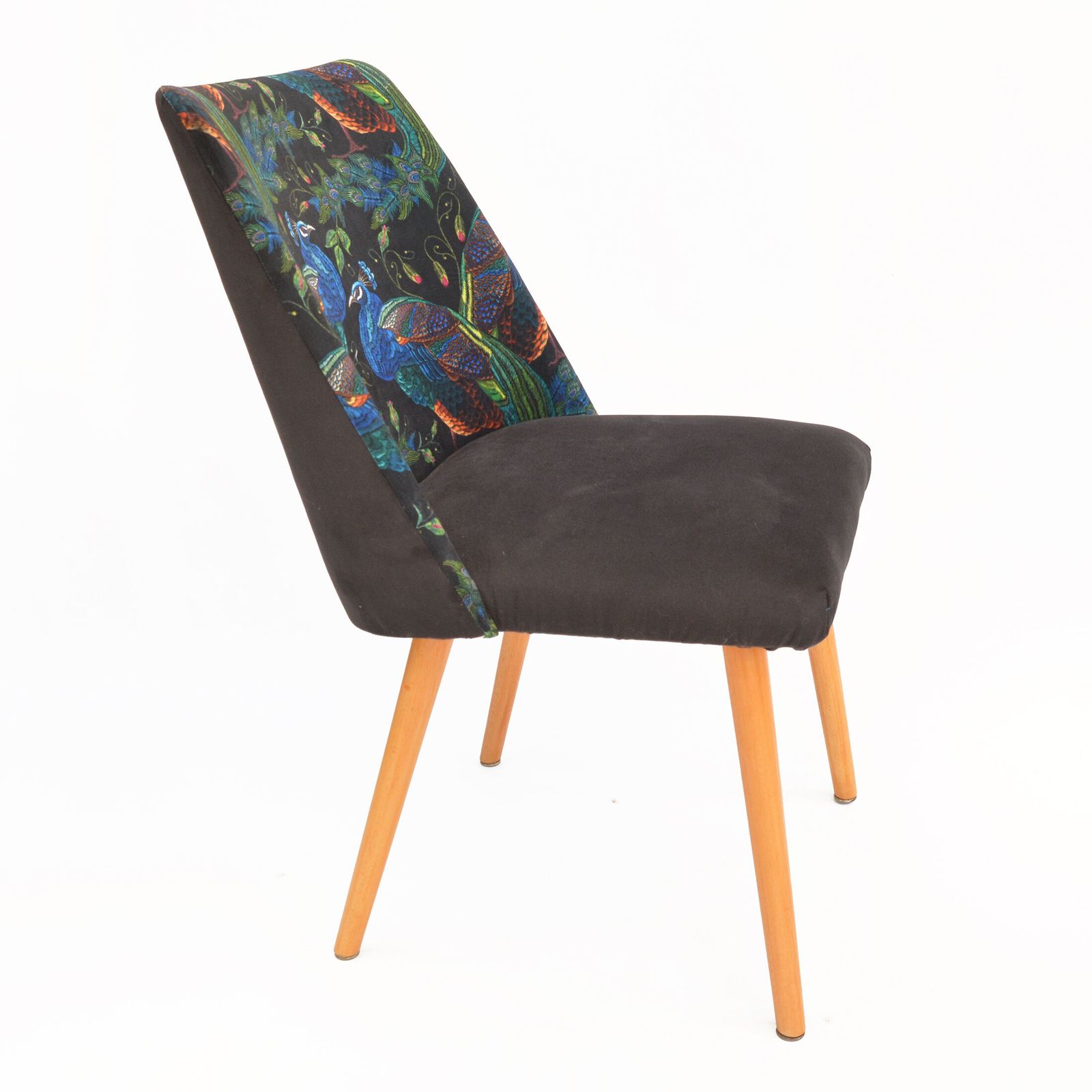 photo for sale 1960s Modern Upholstered Chair, "Patyczak", Słupskie Fabryki Mebli, Poland