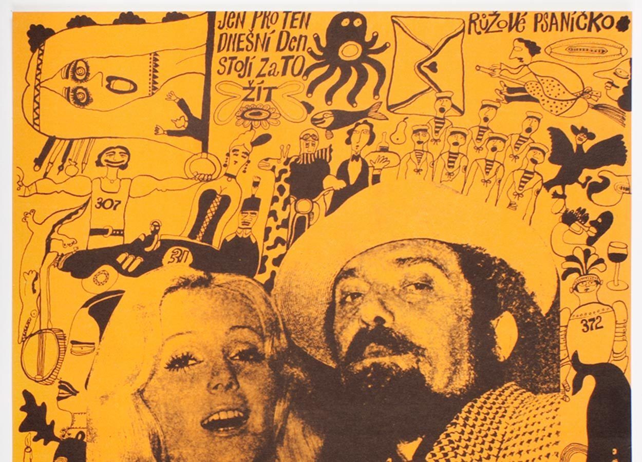 Movie Poster, Singing Film, Petr Sís, 1973 photo for sale