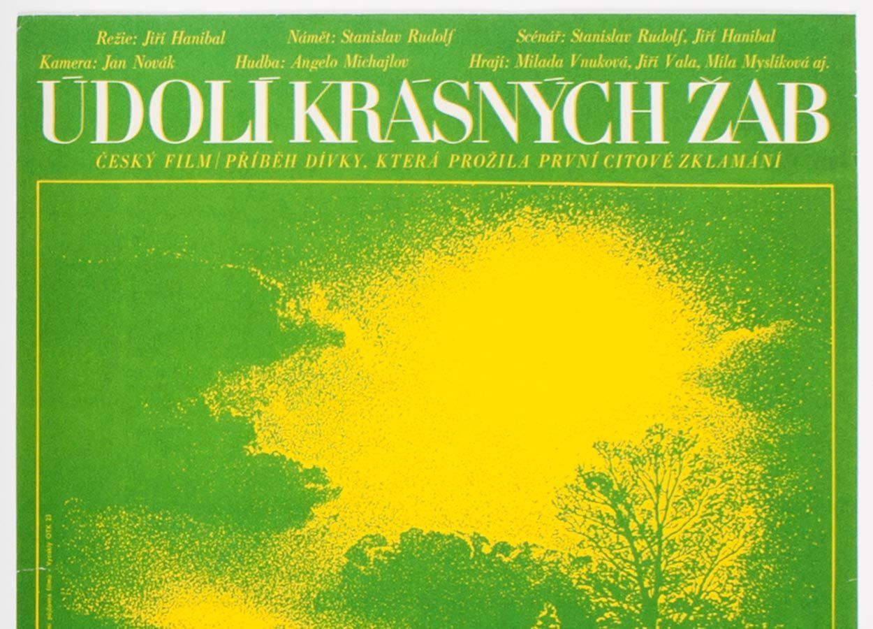Original Film Poster, The Valley Of The Beautiful Frogs, Vasil Miovský, 1974, Genuine Czech Vintage Print photo for sale