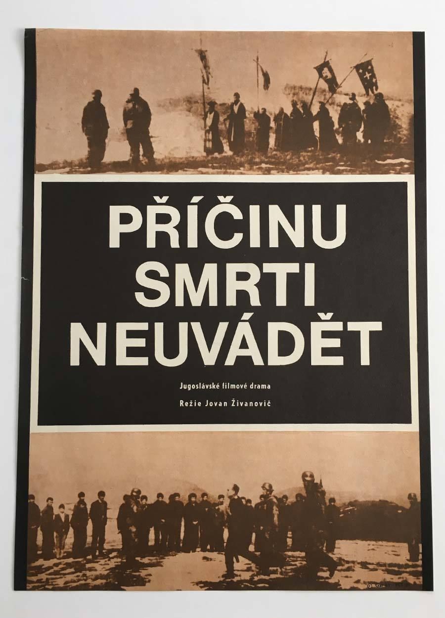 Movie Poster, Do Not Mention The Cause Of Death, Jaromír Gal, 1969