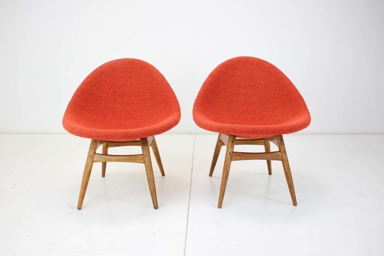 1960s Pair Of Miroslav Navratil Armchairs Czechoslovakia photo furniture