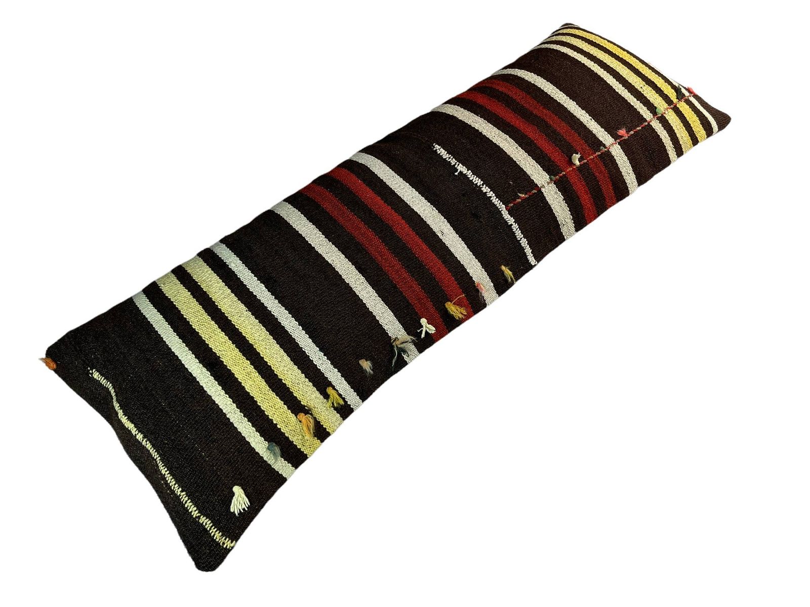 Uniek Kelim Kussen, Turkish Kilim Pillow, Kussenhoes 16"×48", Bankkussen, Buitenkussen, Kelim Kussenhoes 120×40 Cm photo vinterior