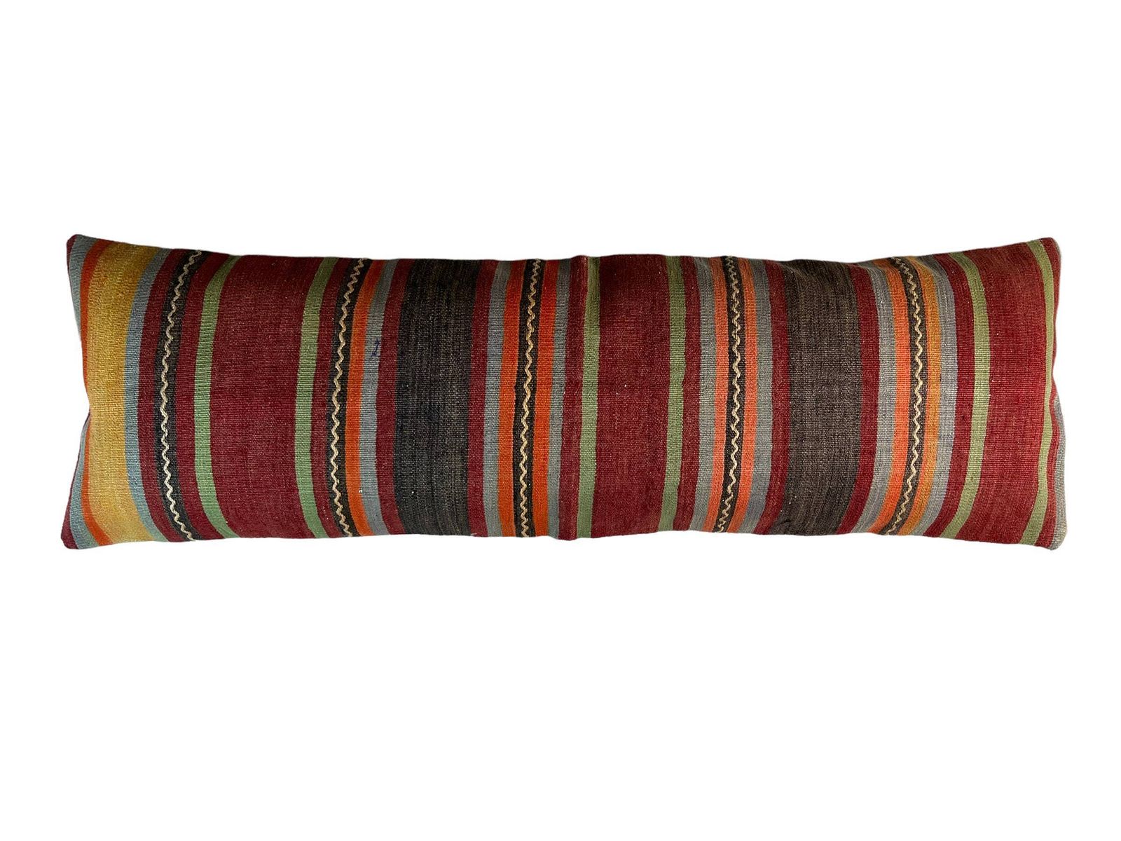 Unique Kilim Pillows, Turkish Kilim Pillow, 16'×48' Pillow Cover, Sofa Pillow, Outdoor Pillow, Kilim Cushion Cover 120x40 Cm photo vintage