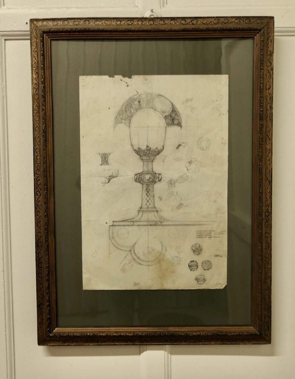 Design For A Silver Church Chalice, Illustration Attributed To Amor Fenn photo furniture