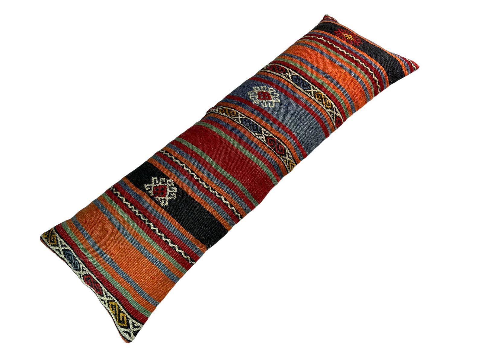 Einzigartige Kelim Kissen, Turkish Kilim Pillow, 16'×48' Pillow Cover, Sofa Pillow, Outdoor Pillow, Kilim Kissenhülle 120x40 Cm photo for sale