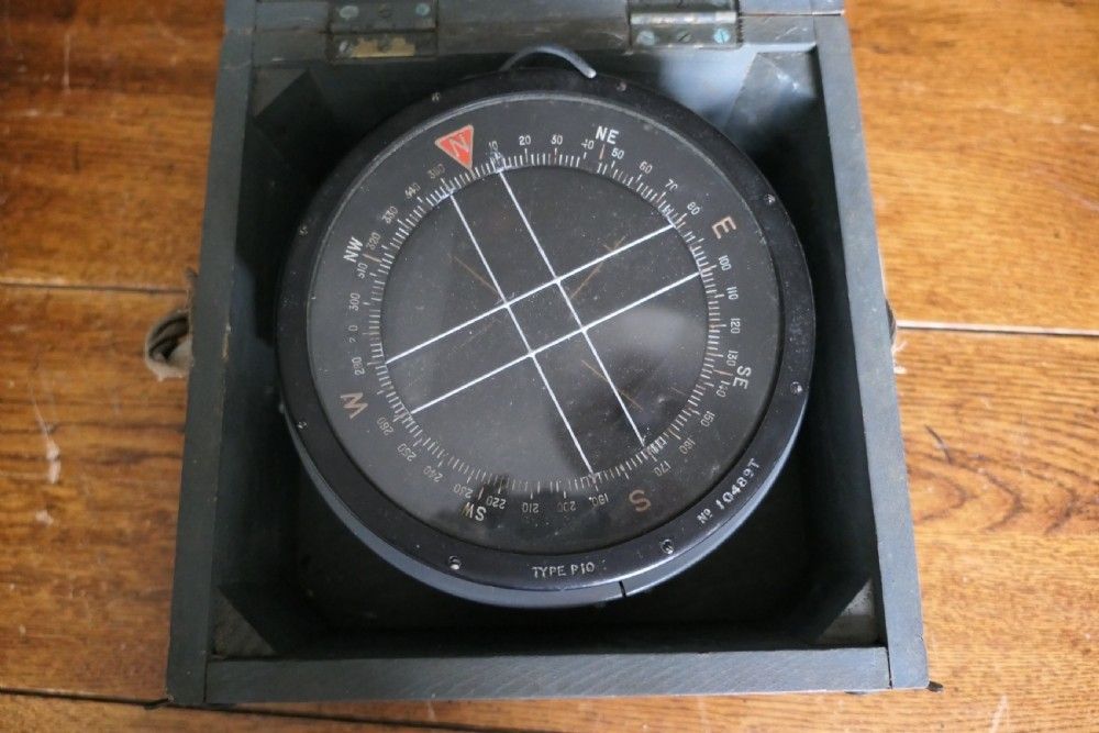 A Royal Air Force P10 Aircraft Compass No. 10489 T photo 438.0