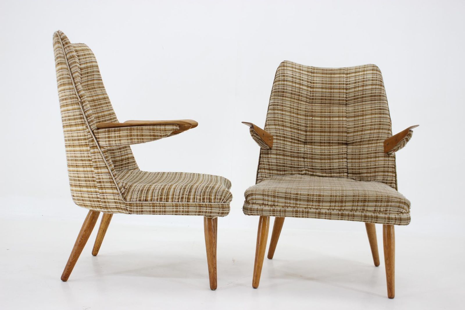 1960s Set Of Two Design Rare Armchairs ,Czechoslovakia photo for sale