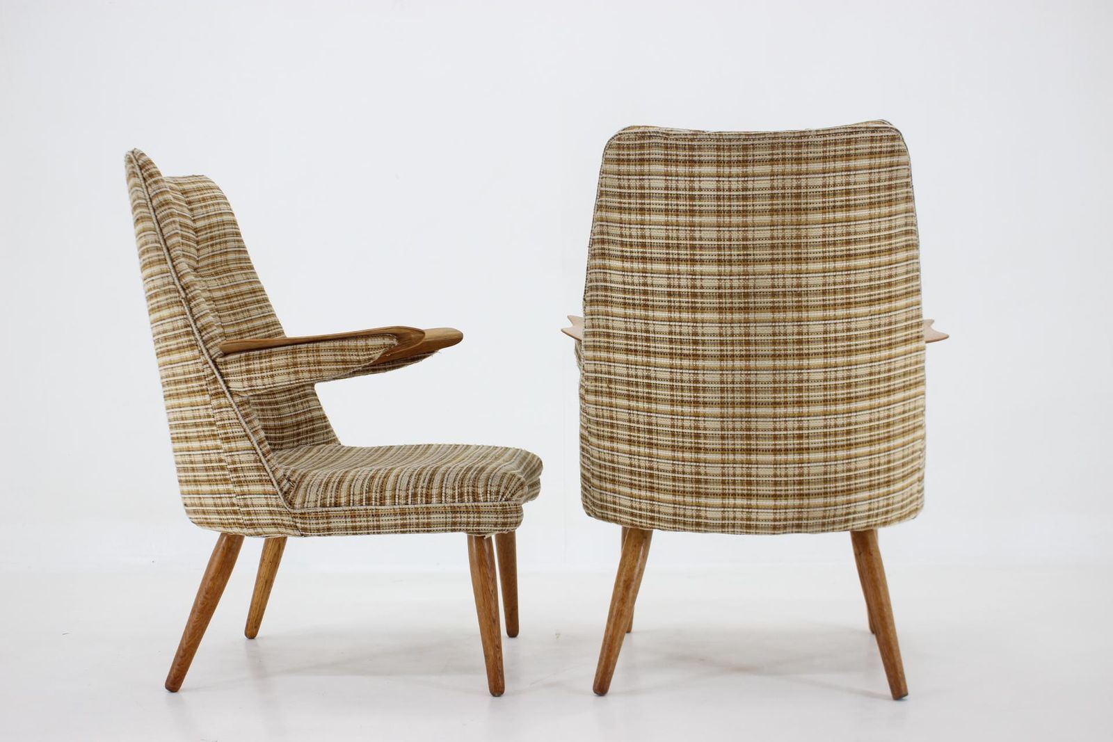 1960s Set Of Two Design Rare Armchairs ,Czechoslovakia photo Furniture