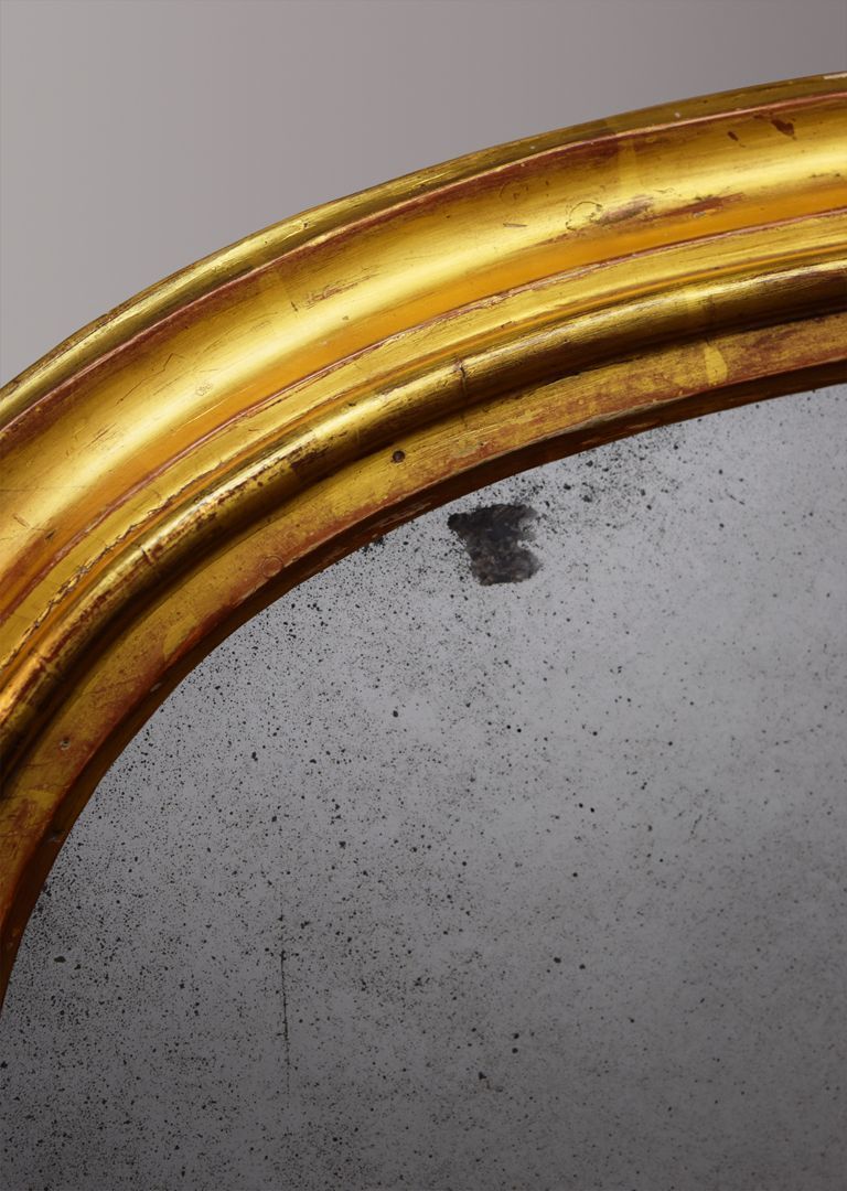 English Gilt Overmantel Mirror photo vinterior