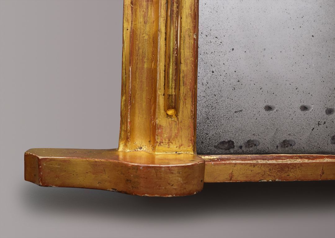 photo for sale English Gilt Overmantel Mirror