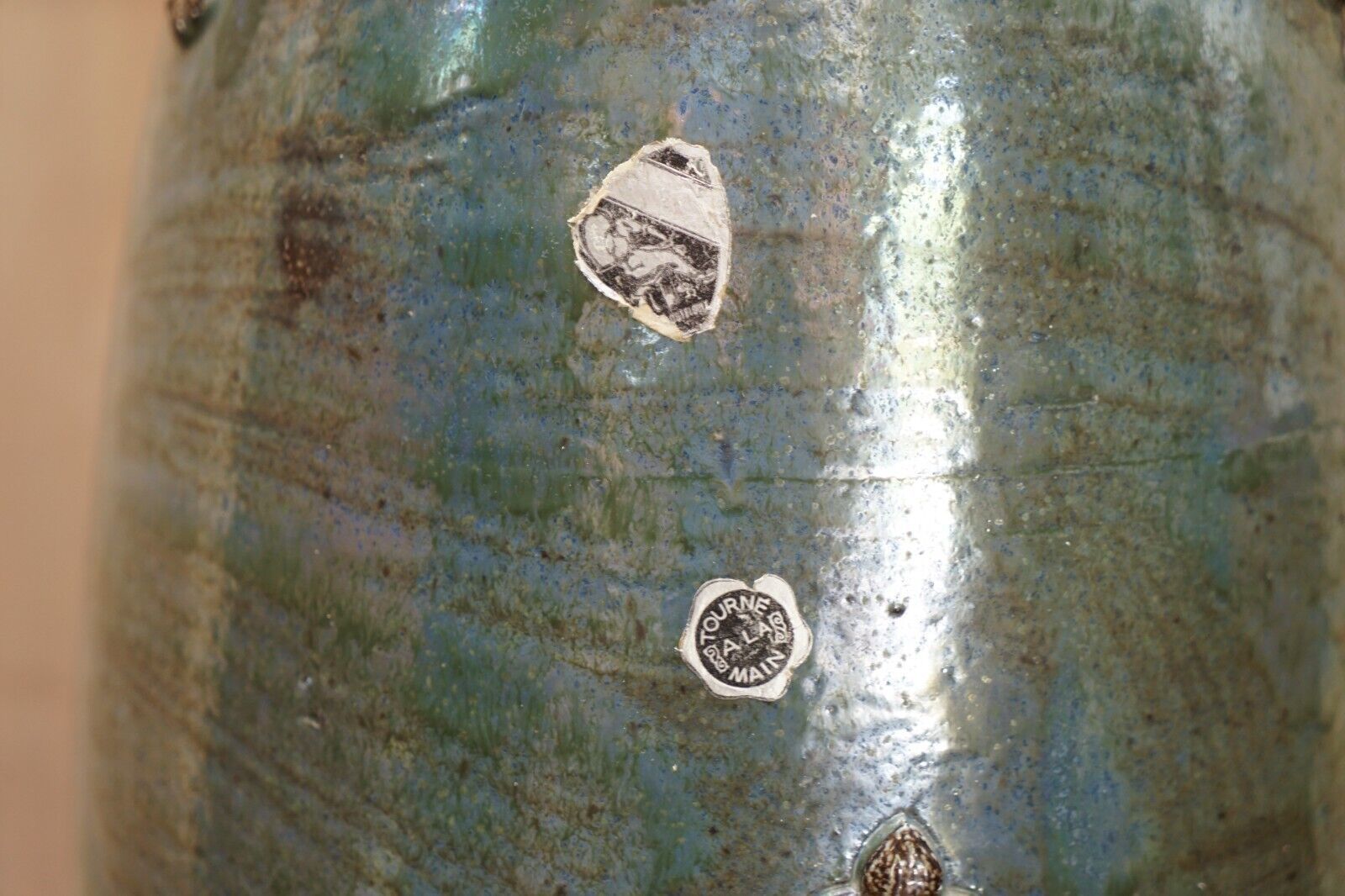 1 Of 3 Signed Roger Guerin 1930 Fleur De Lis Ceramic Stoneware Pottery Vase Pots photo buy