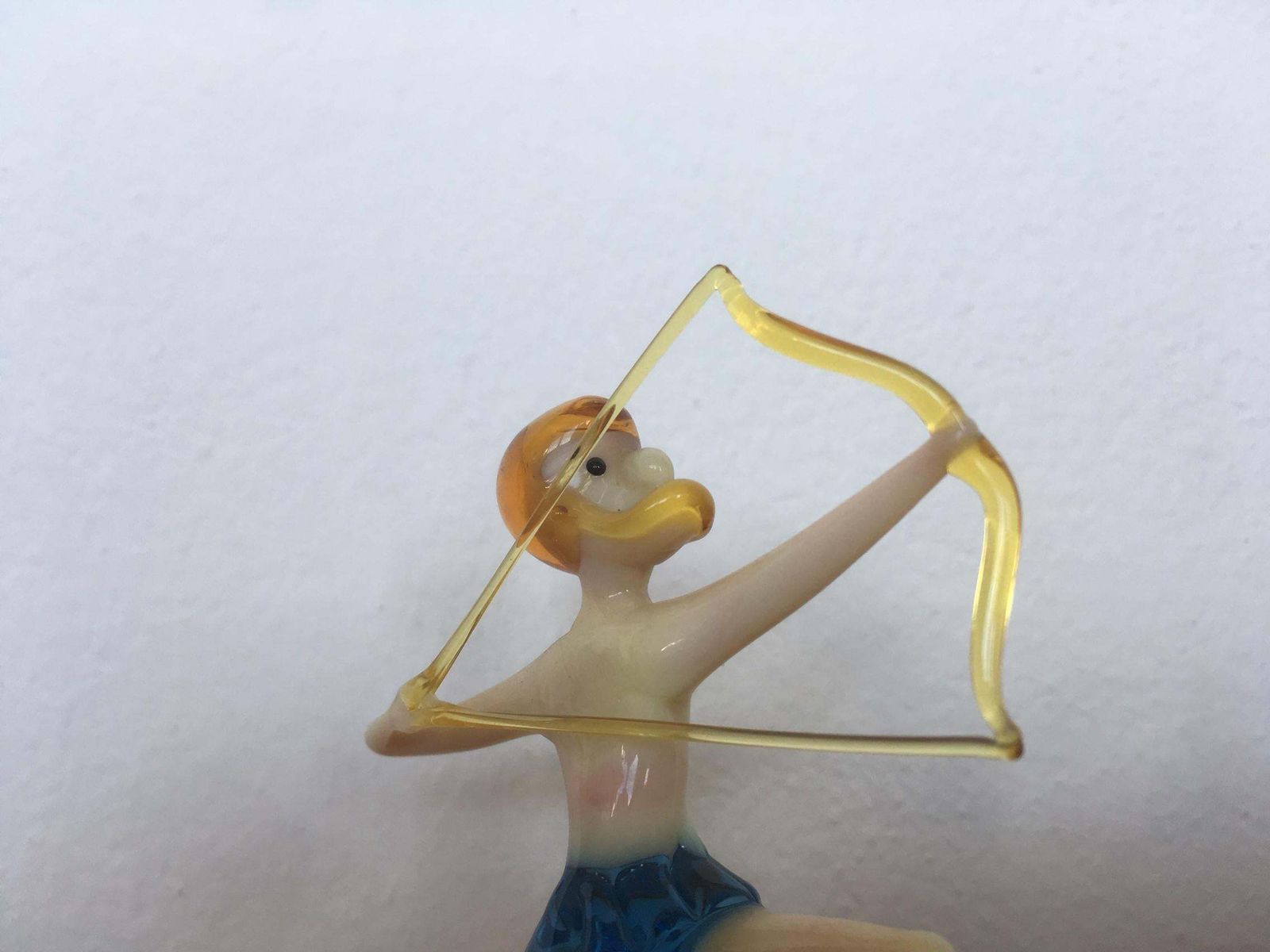 Original Hand Made Glass Sculpture   Signs Of The Zodiac / Sagittarius   1960 photo furniture