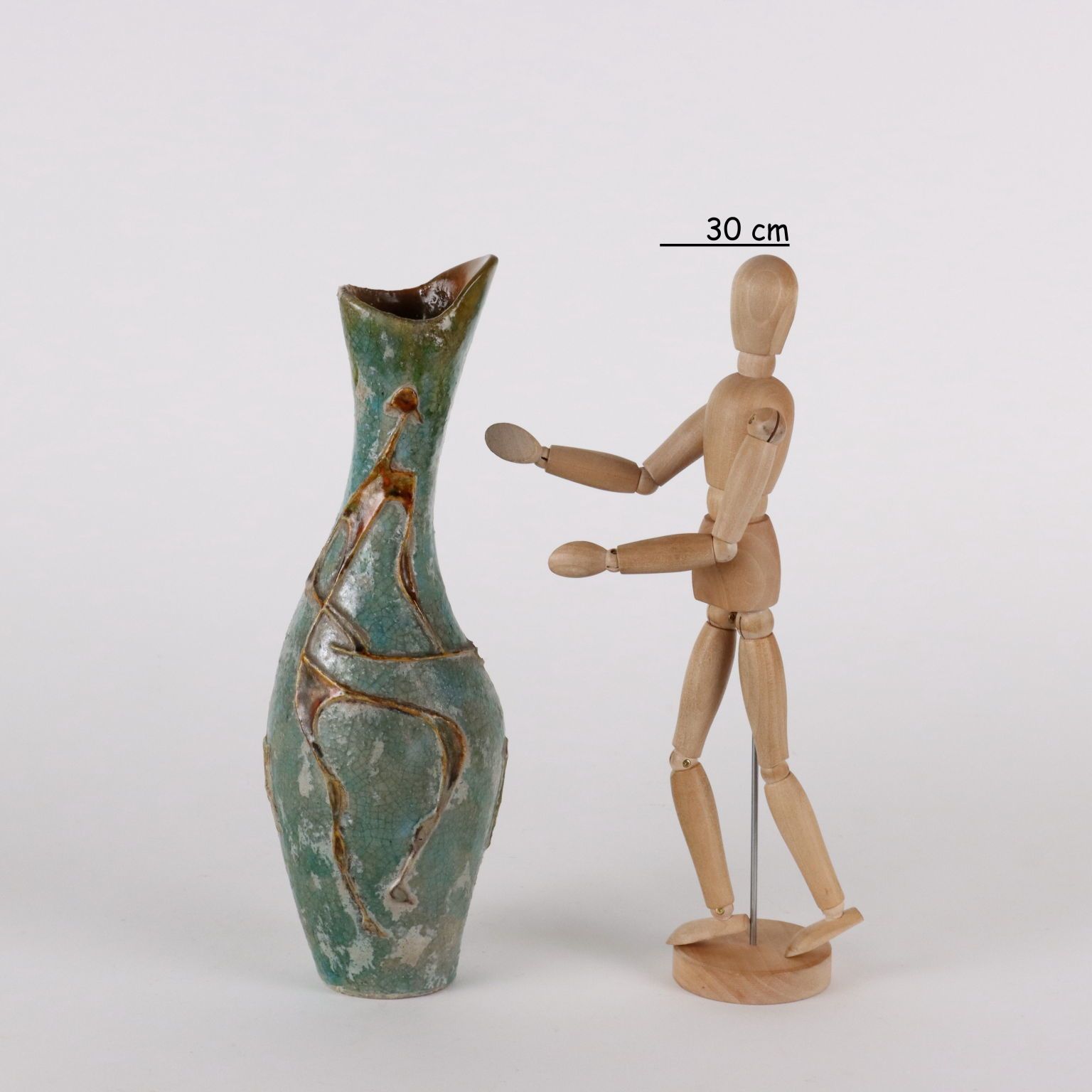 C. Zauli Vase Terracotta Italy 1950s photo furniture