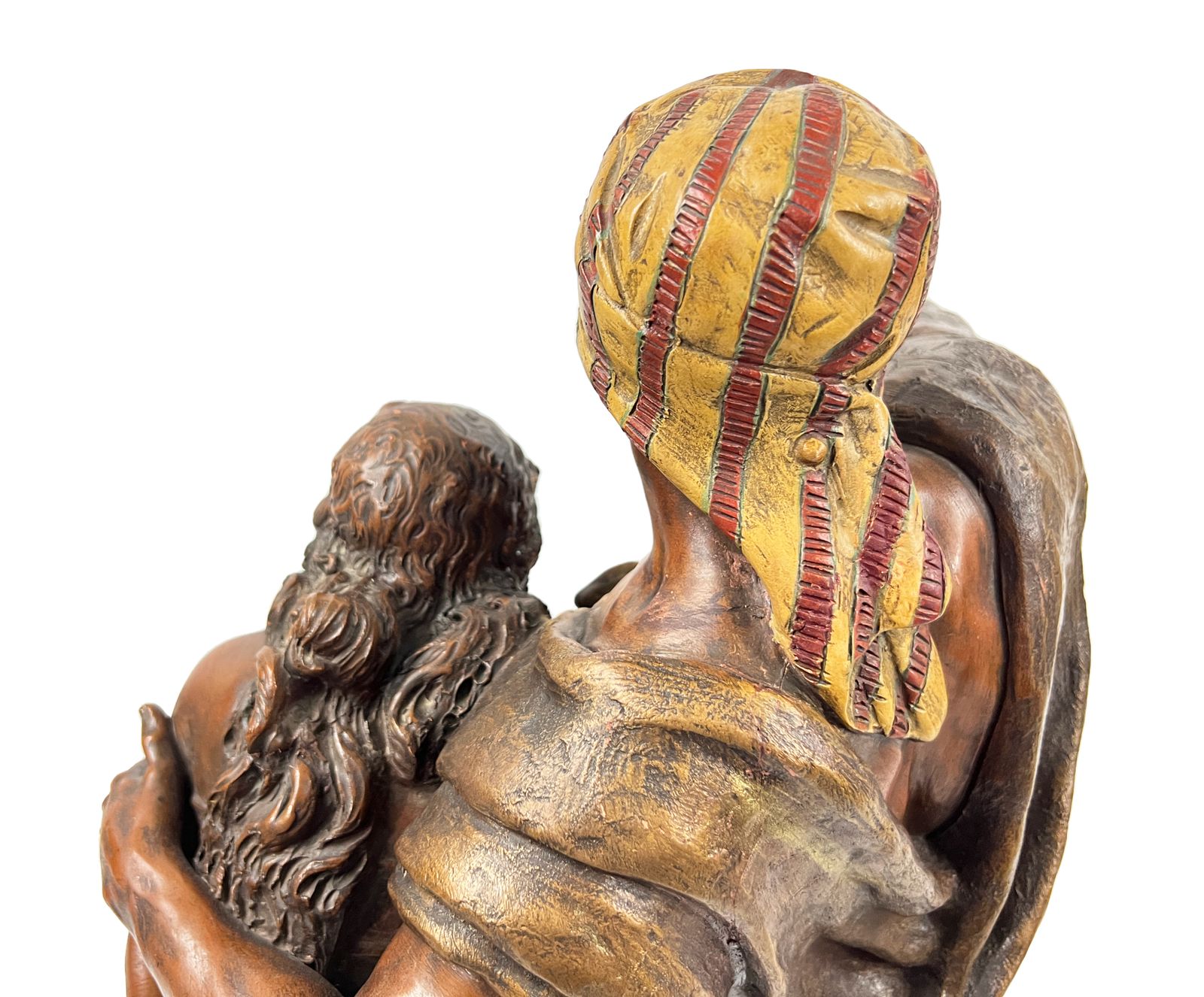 19th Century Terracotta Figure Of An Oriental Lady And Arab Man, Signed H. Moreau photo vinterior