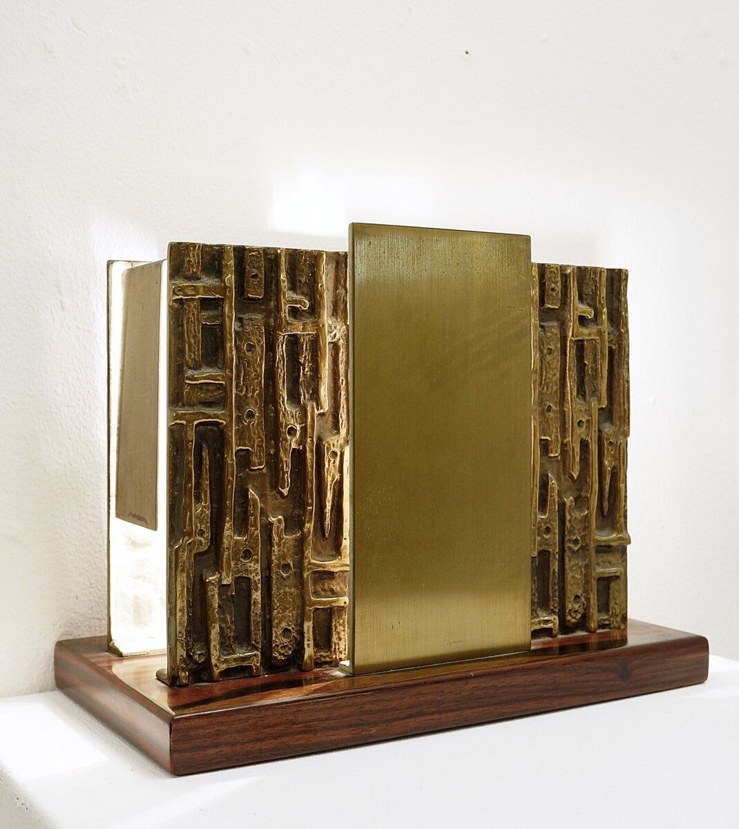 Pair Of Italian Bronze Table Lamps By Luciano Frigerio photo for sale