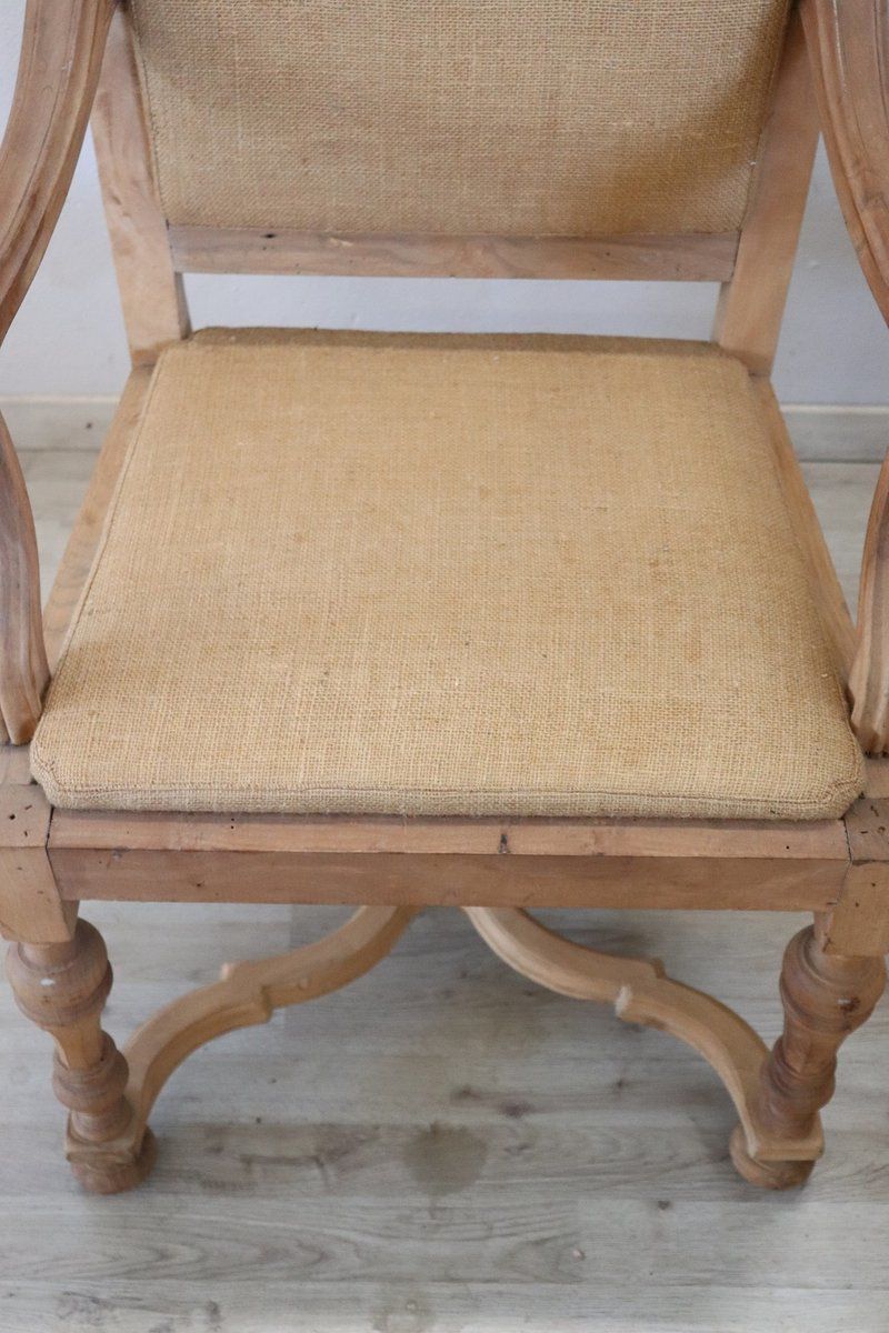 Jute And Poplar Wood Armchairs, 1930s, Set Of 2 photo 2659.8