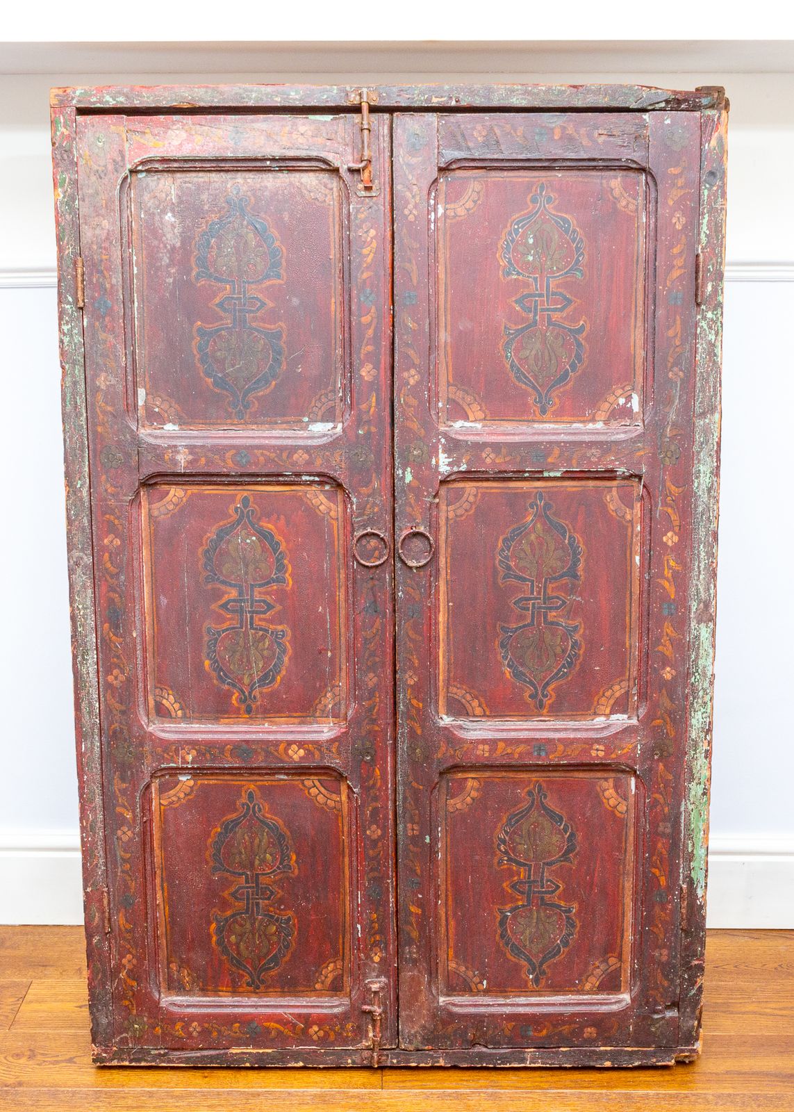 Home Fixtures Antique Indian Mirror Jali Window Mirror Large Decorative Wrought Iron Raj Era Victorian photo