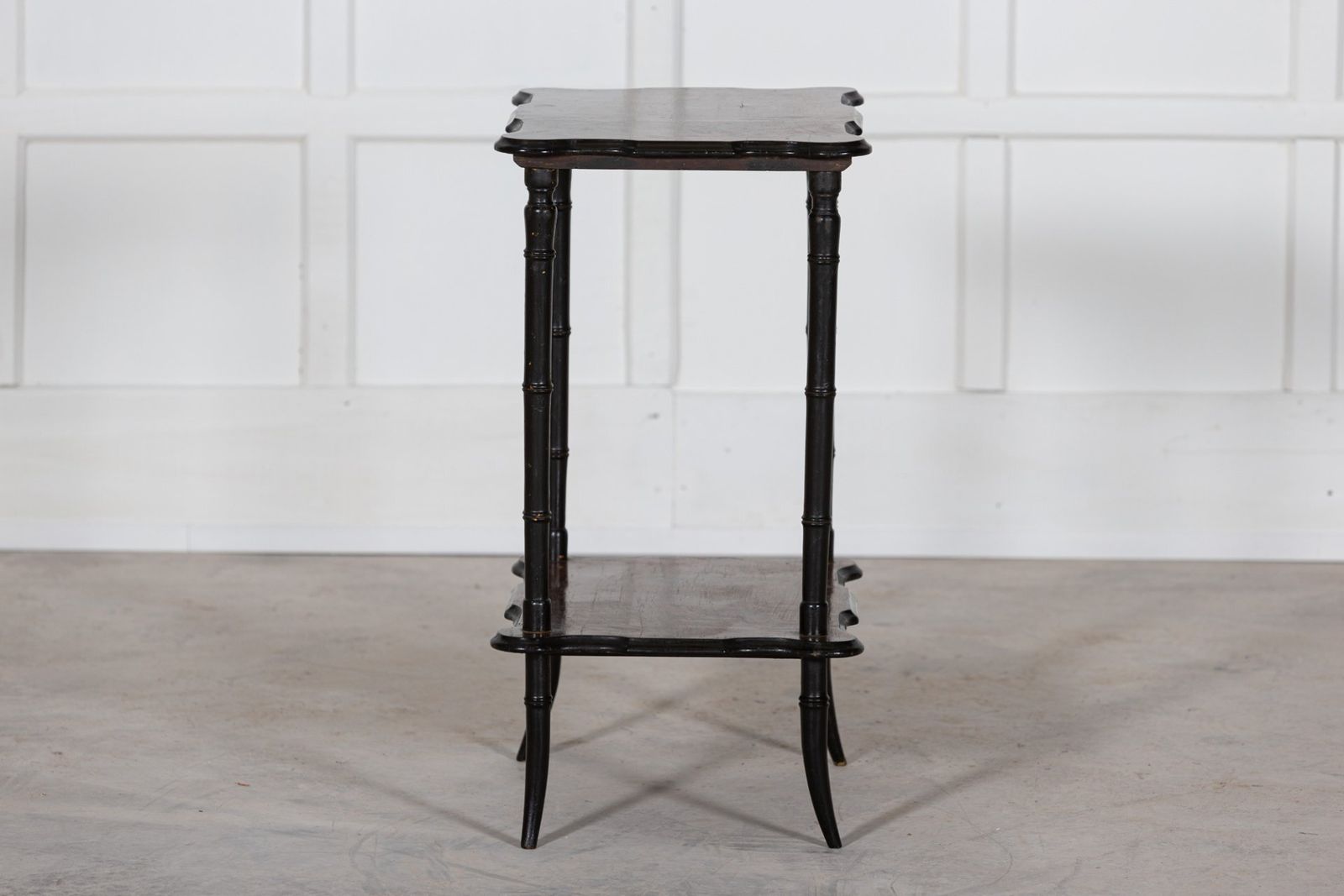 19thc English Rosewood Chinoiserie Two Tier Side Table photo vintage