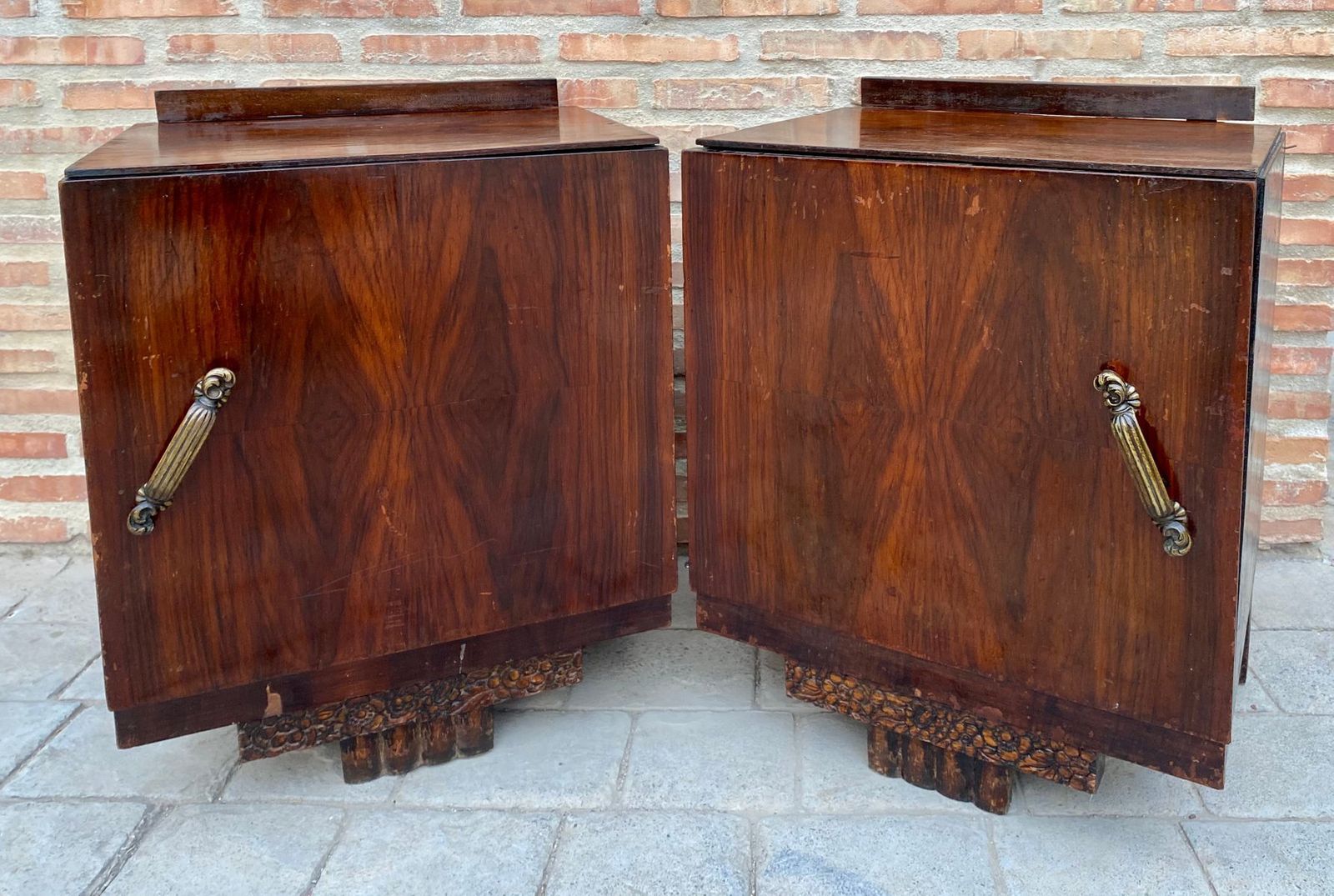 French Art Deco Nightstands, 1930s, Set Of 2 photo furniture