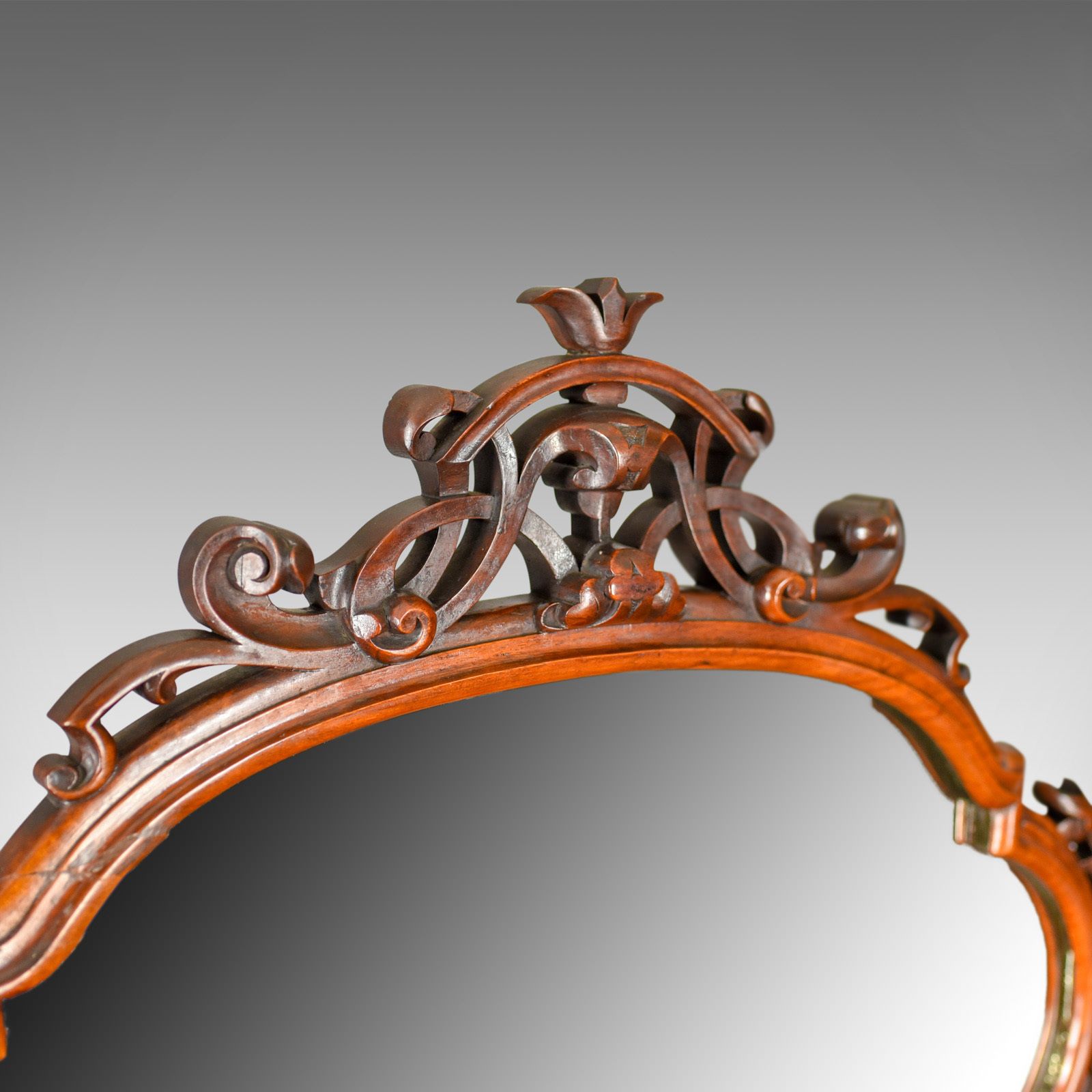 photo for sale Antique Whatnot, Irish, Burr Walnut, Mirror Stand Robert Strahan & Co Circa 1840