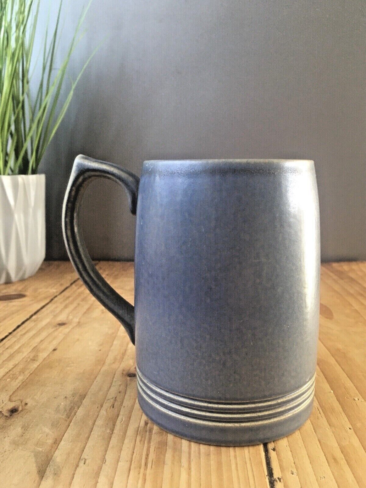 Rare Art Deco Wedgwood Keith Murray Grey Colour Trial Test Glaze Tankard Mug Cup photo for sale