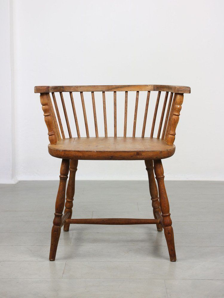 photo vinterior Antique Windsor Chairs With Low Back, Set Of 2