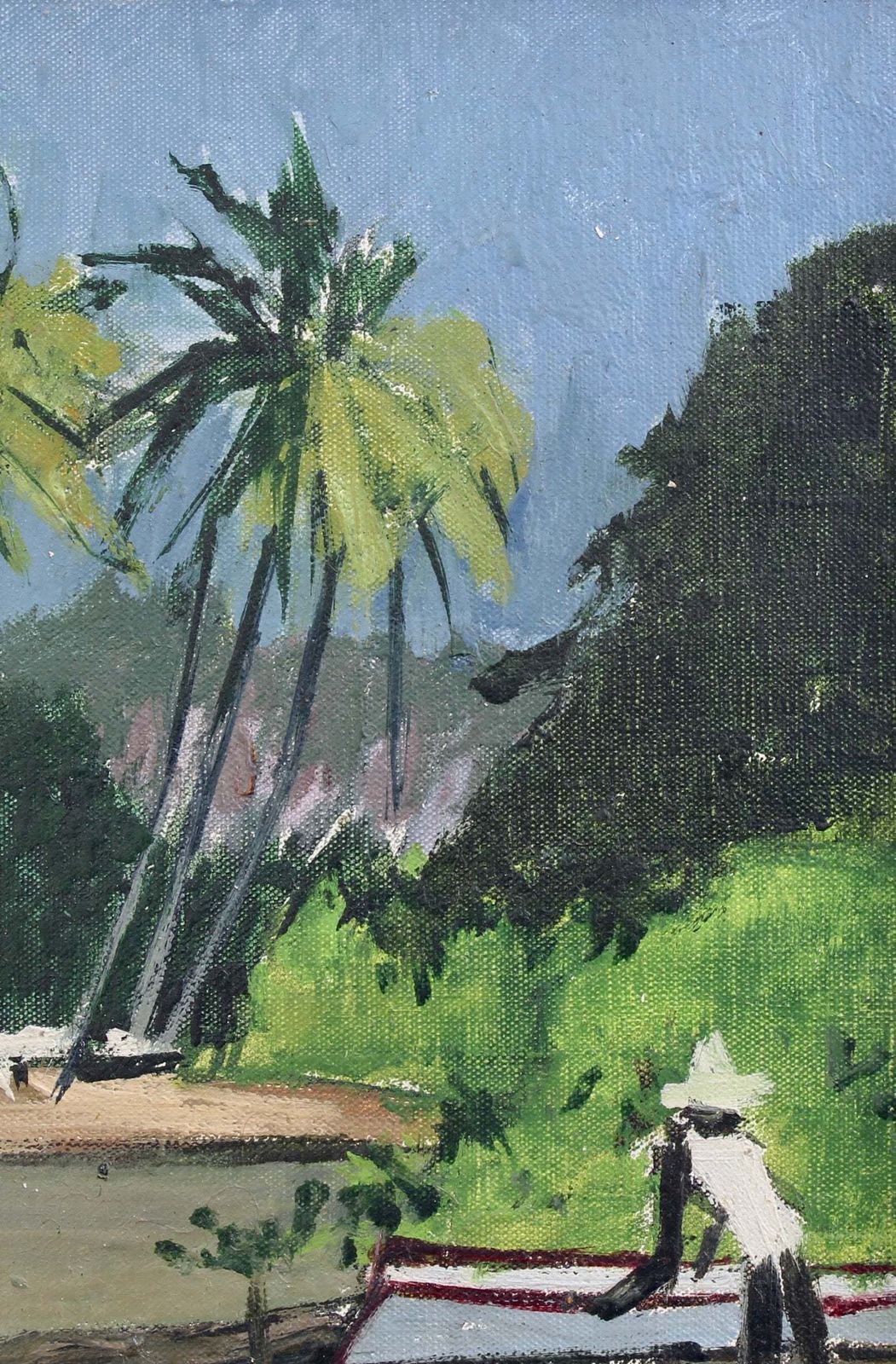 'Dusk On Schoelcher Lagoon Martinique' By Robert Humblot (1959) photo 2500.0