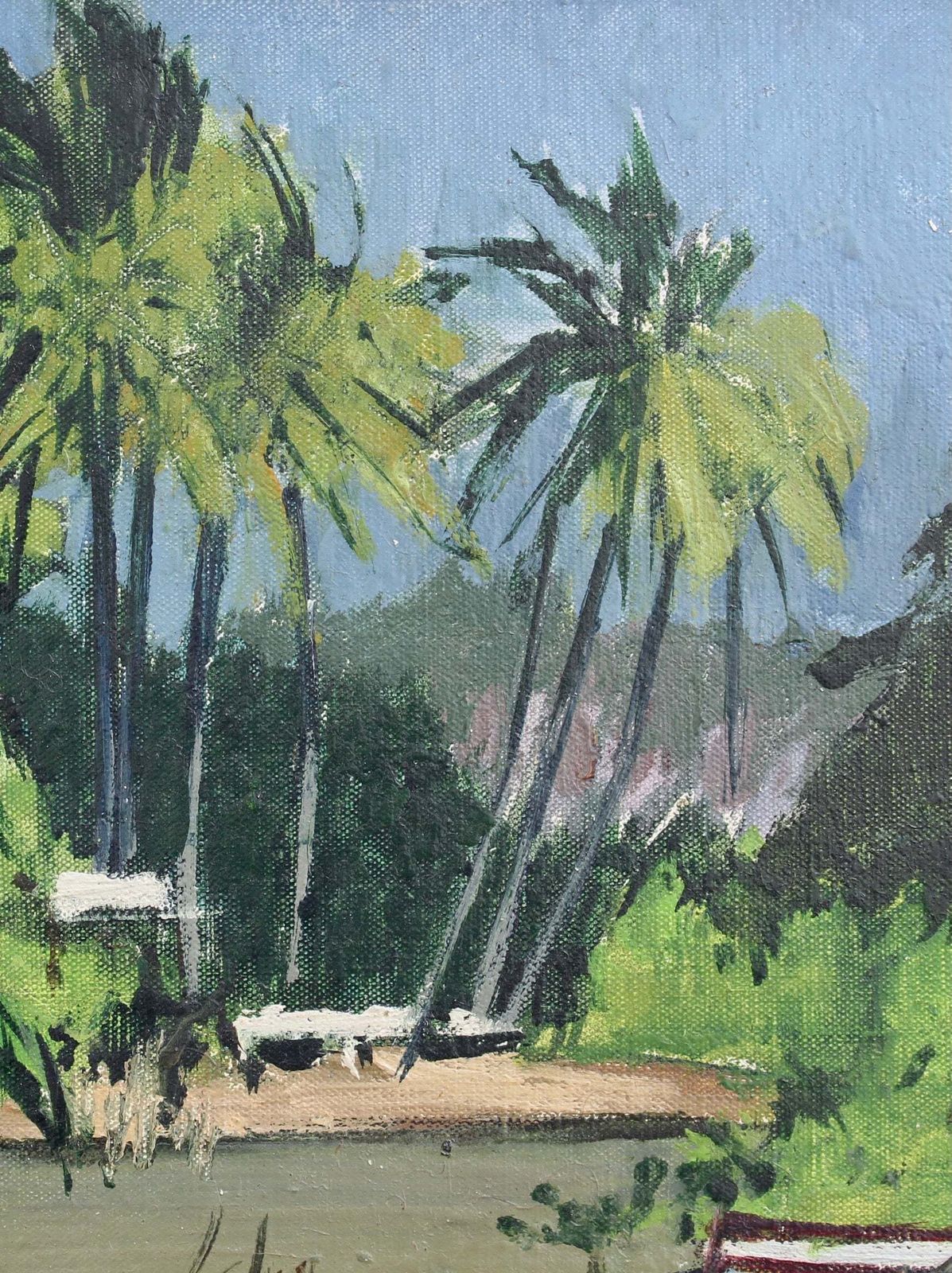 'Dusk On Schoelcher Lagoon Martinique' By Robert Humblot (1959) photo vinterior