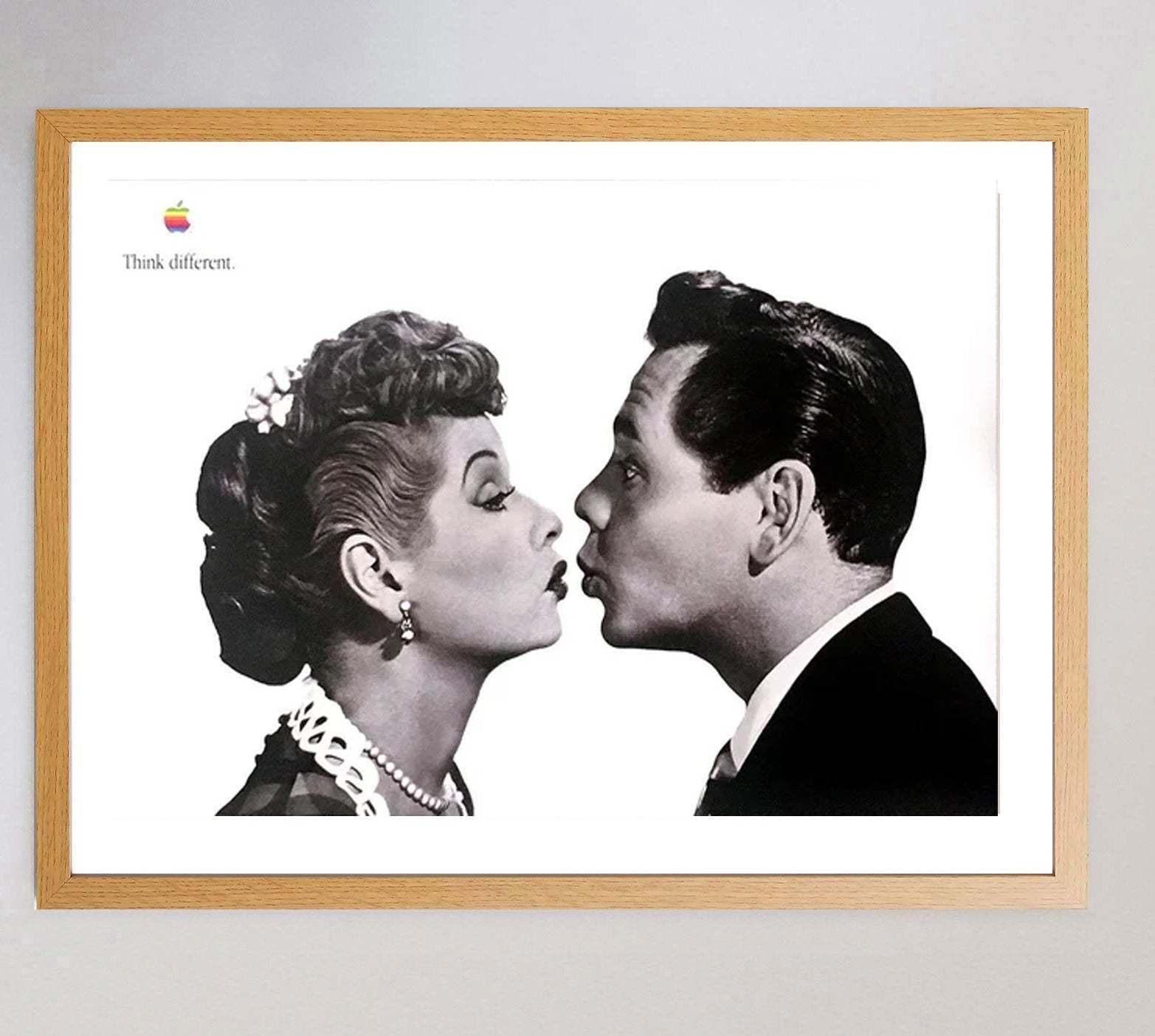 Apple Think Different   Lucille Ball & Desi Arnaz Original Vintage Poster photo Art
