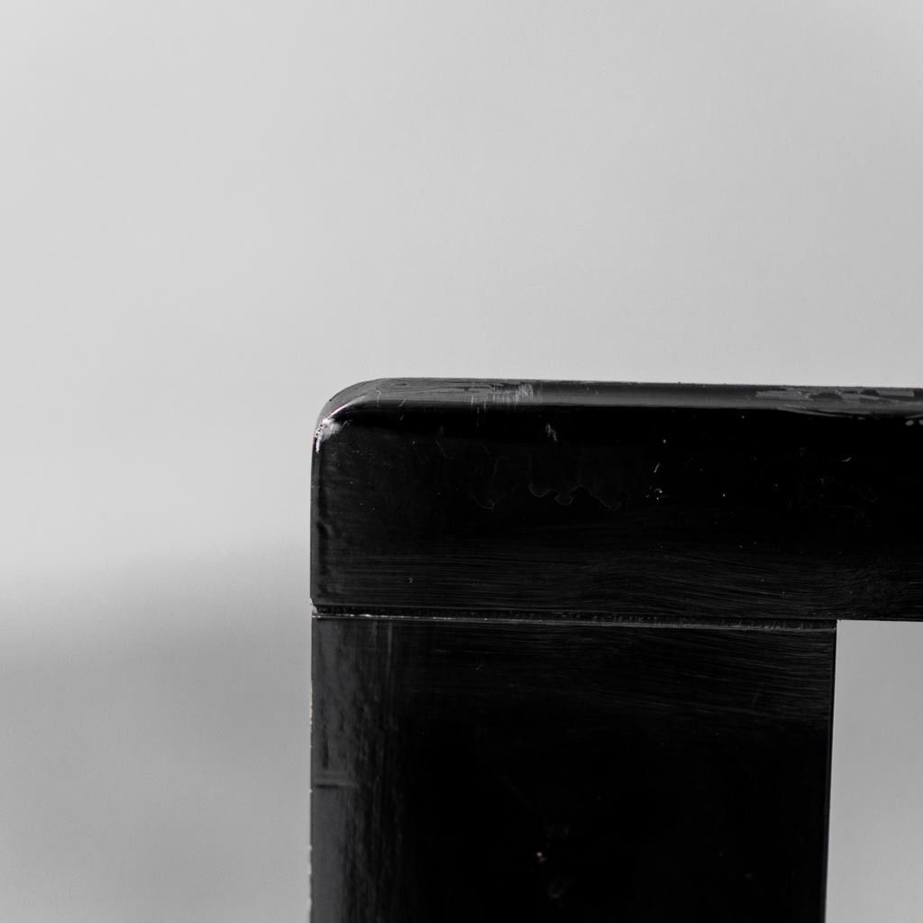photo furniture Black Chairs Pietro Costantini Ello 70s Vintage Modern Antiques Set Of 8