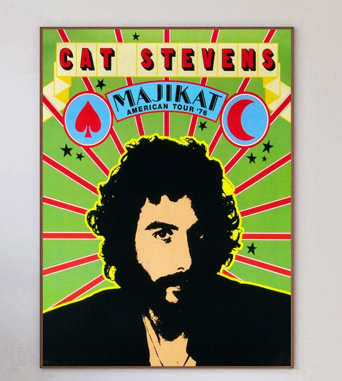Cat Stevens   Majikat American Tour 1976 Original Vintage Poster photo 224.0