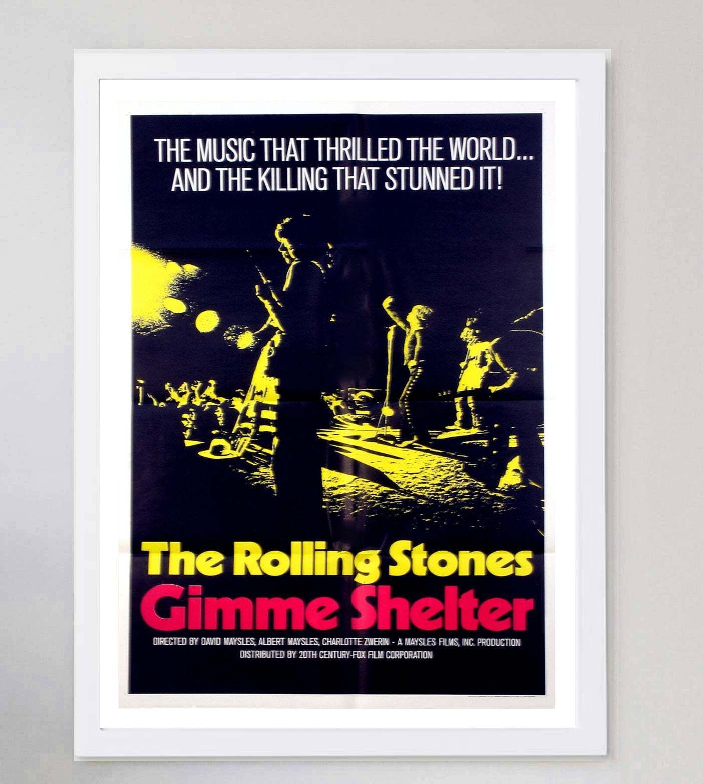 Rolling Stones   Gimme Shelter Original Vintage Poster photo for sale