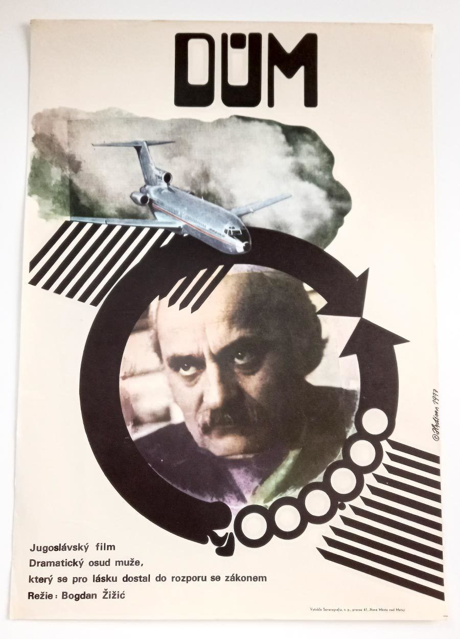 Original Film Poster, The House, Miroslav Hrdina, 1977, Genuine Czech Vintage Print