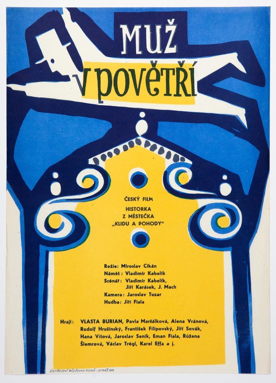 Movie Poster, The Man In The Air, Unknown Artist, 1969